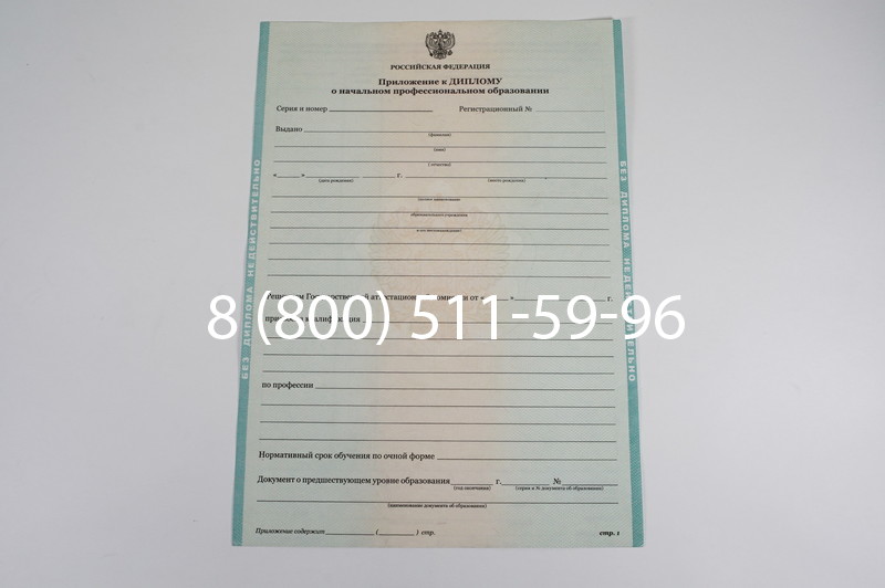 Диплом ПТУ 2014-2024 года в Иркутске