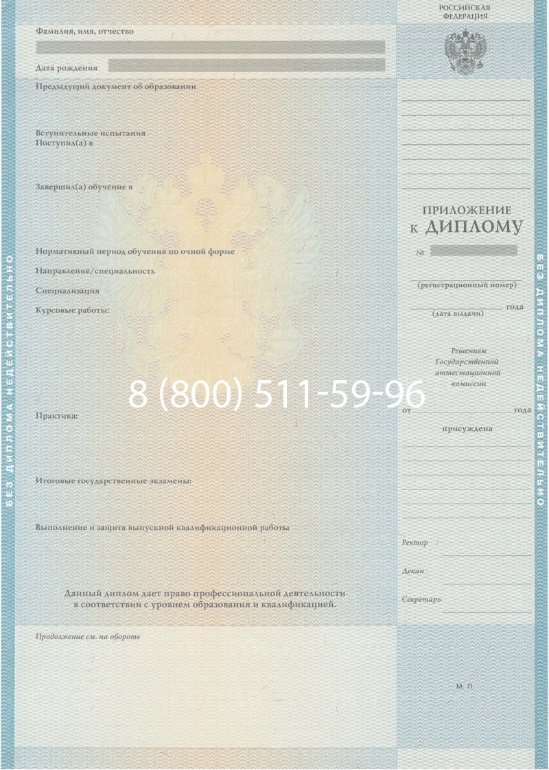 Заказать Диплом специалиста 2010-2011 годов в Иркутске
